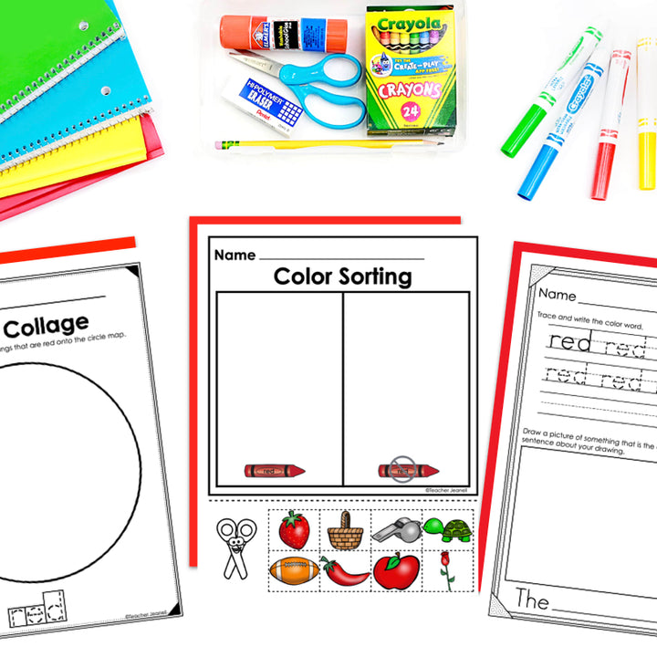 Color Red Worksheets and Activities | Fun Color Identification Practice