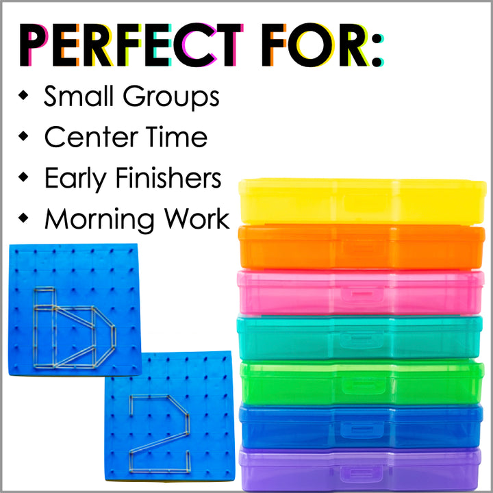 Fine Motor Skills Activities | Letters and Numbers Geoboard Task Cards
