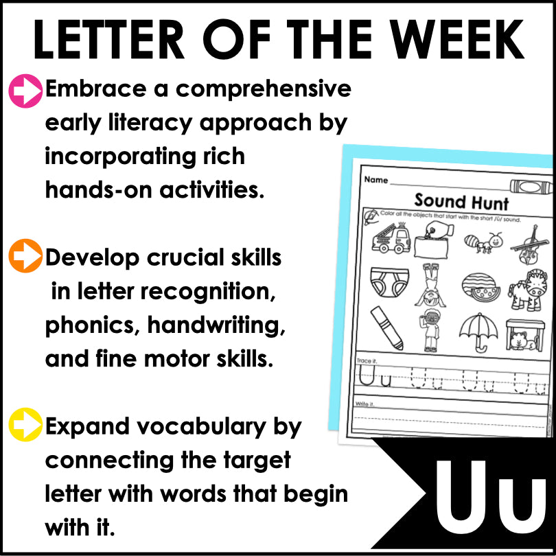 Letter U Activities | Fun Alphabet Worksheets for Early Learners