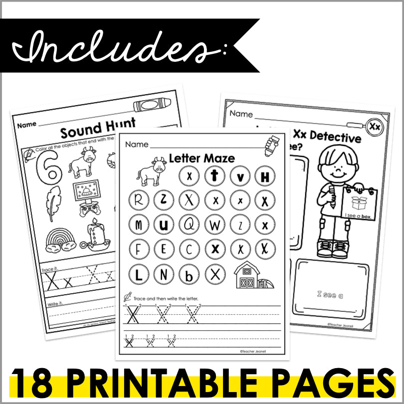 Letter X Worksheets and Activities | Fun Phonics and Alphabet Practice