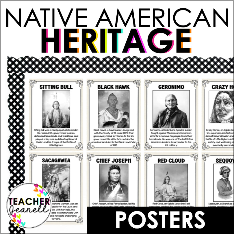 Native American Heritage Month Poster Set | Indigenous Peoples' Day Classroom Decor