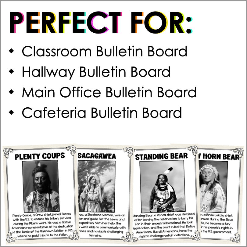 Native American Heritage Month Poster Set | Indigenous Peoples' Day Classroom Decor