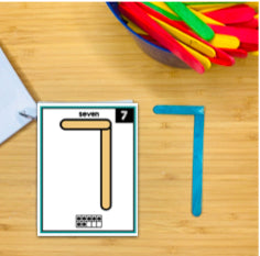 Fine Motor Skills Activities | Popsicle Stick Letters and Numbers Task Cards
