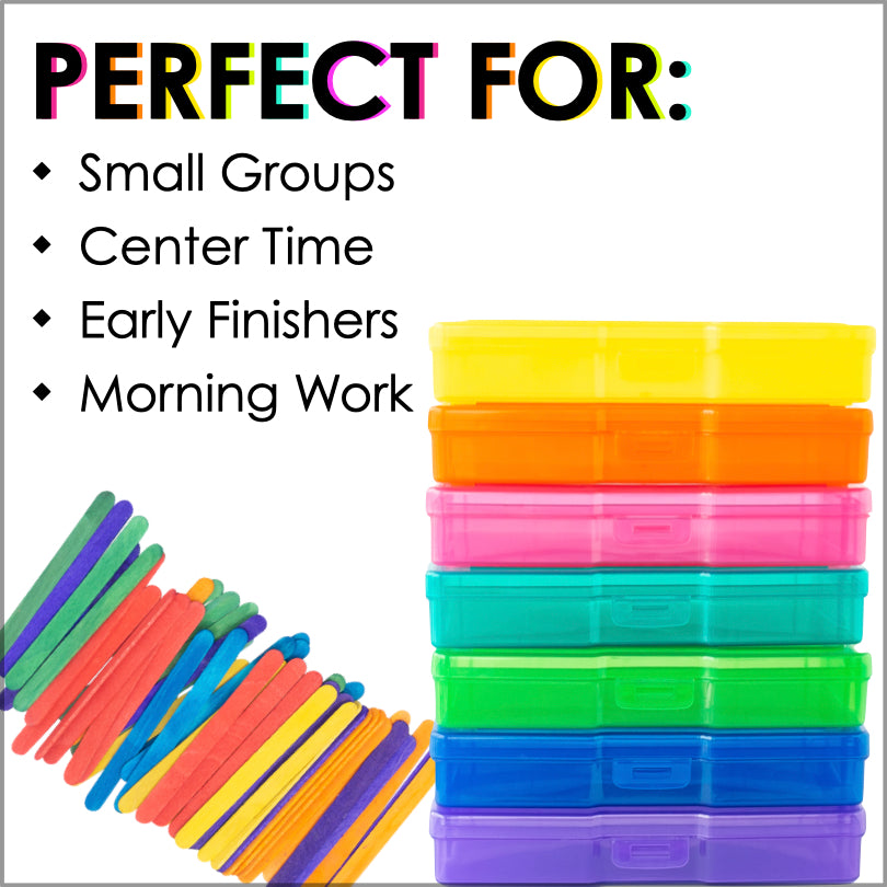 Fine Motor Skills Activities | Popsicle Stick Letters and Numbers Task Cards