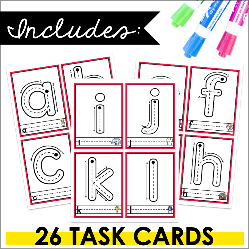 Fine Motor Skills Activities | Letters and Numbers Tracing & Handwriting Task Cards