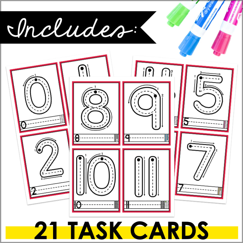 Fine Motor Skills Activities | Letters and Numbers Tracing & Handwriting Task Cards