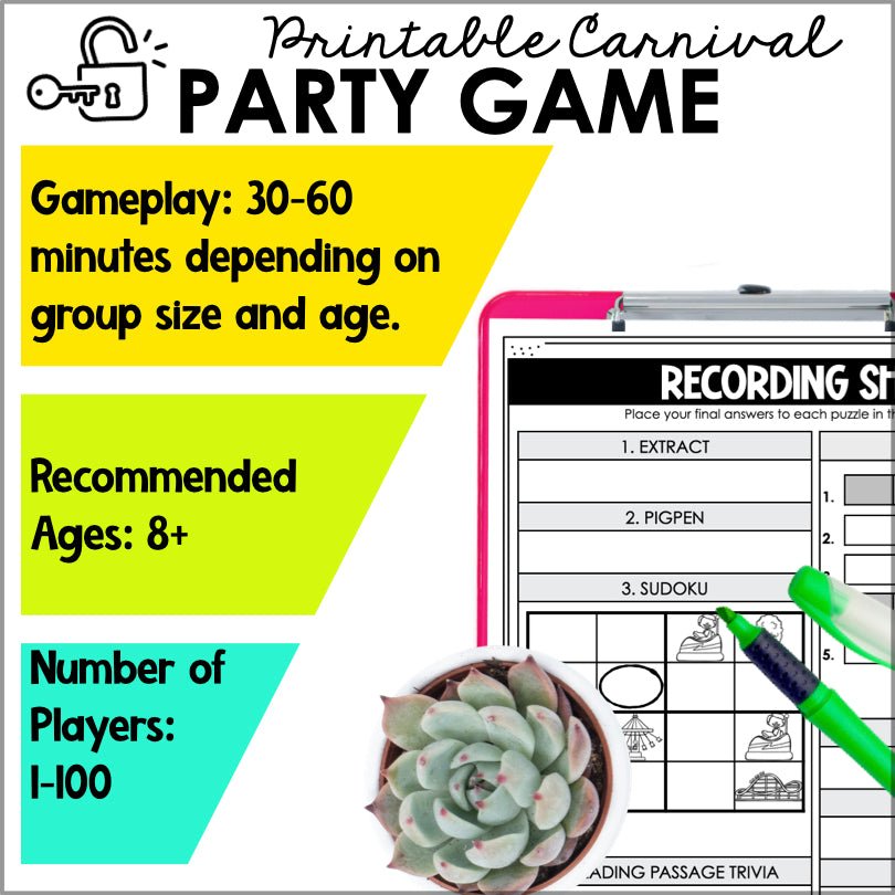 Caribbean Carnival Party Game | Carnival in the Caribbean Printable Escape Room Game - Teacher Jeanell