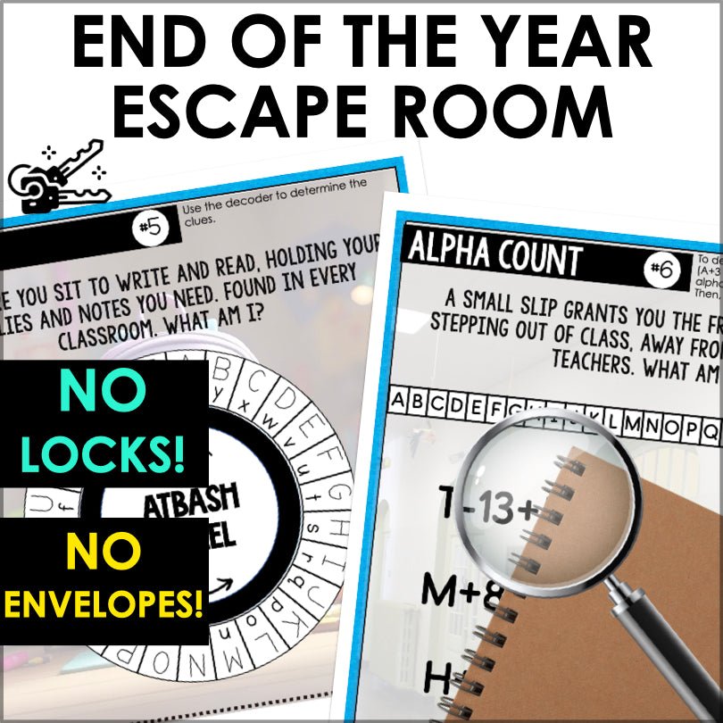 End of the School Year Escape Room Kit - Printable and Engaging Game - Teacher Jeanell