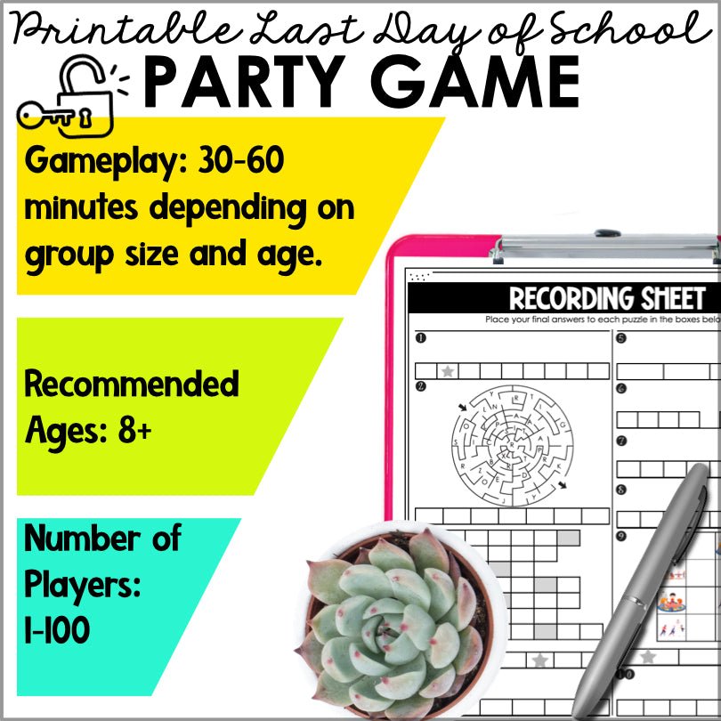 End of the School Year Escape Room Kit - Printable and Engaging Game - Teacher Jeanell