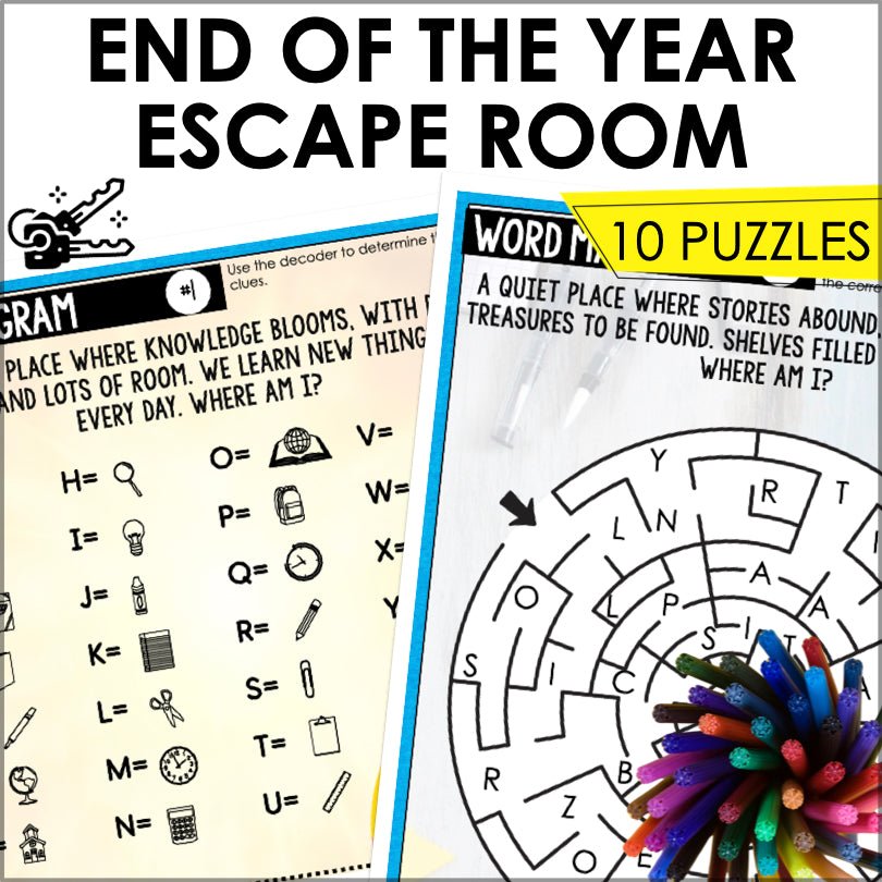 End of the School Year Escape Room Kit - Printable and Engaging Game - Teacher Jeanell