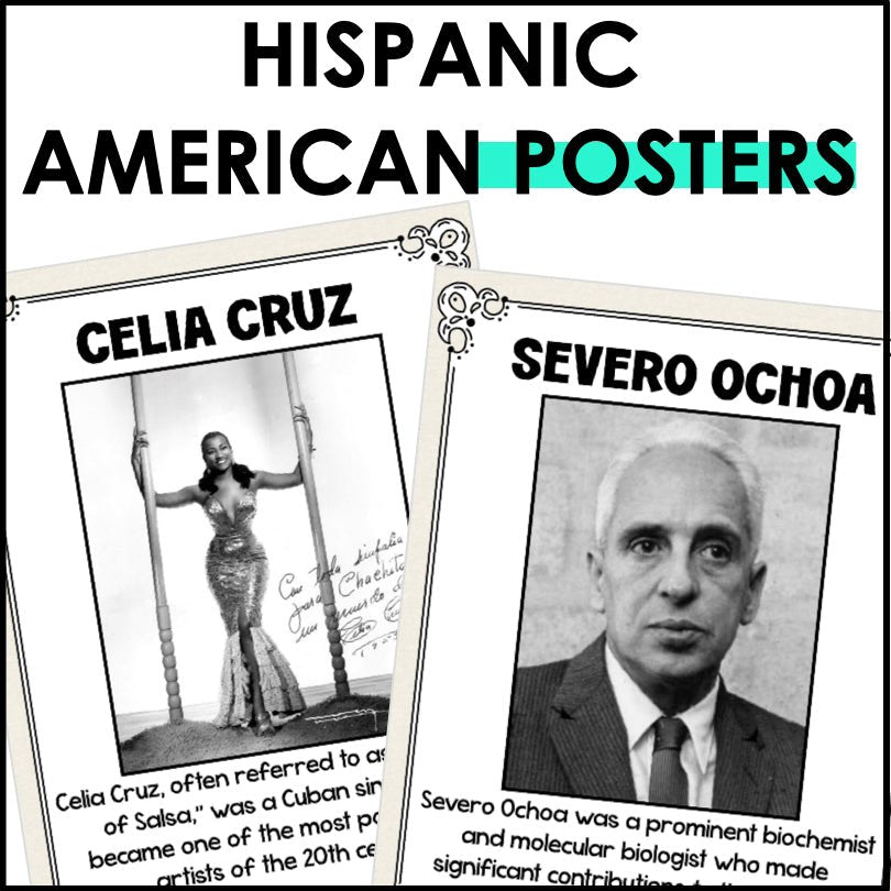 Hispanic Heritage Month Posters - Teacher Jeanell