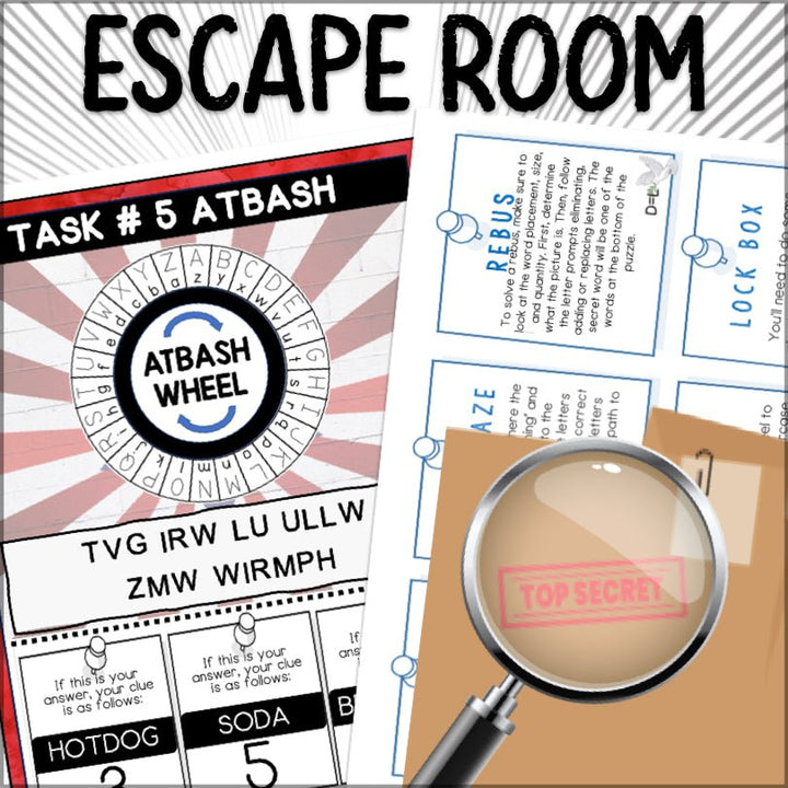 Independence Day Fourth of July Escape Room Game - Teacher Jeanell