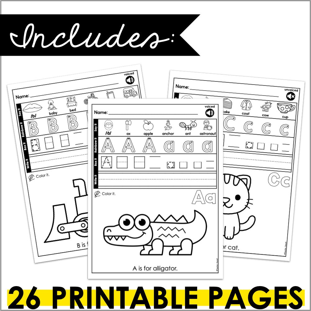 Letters and Alphabet Coloring Pages - Teacher Jeanell