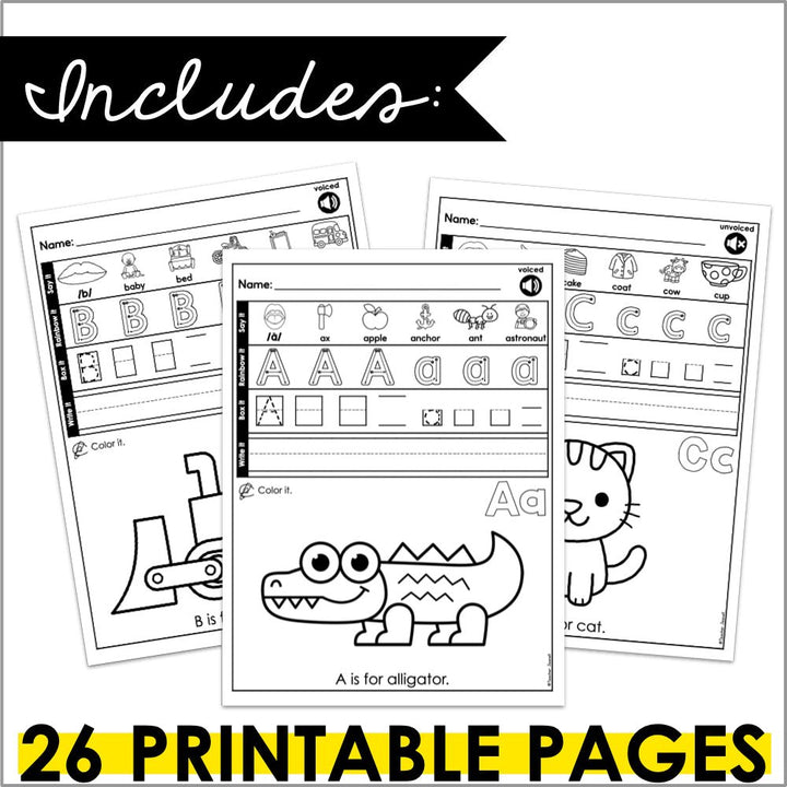 Letters and Alphabet Coloring Pages - Teacher Jeanell