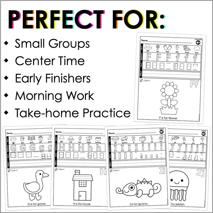 Letters and Alphabet Coloring Pages - Teacher Jeanell