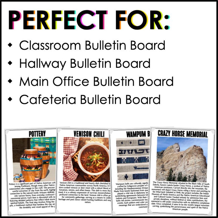 Native American Heritage Posters Food & Culture - Teacher Jeanell