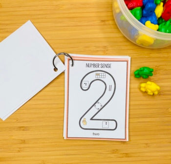 Fine Motor Skills Activities | Beginning Sounds and Number Sense Task Cards