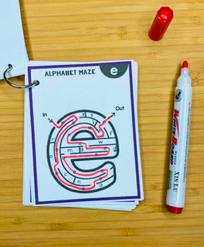 Fine Motor Skills Activities | Alphabet Letter Mazes Uppercase & Lowercase