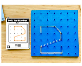 Fine Motor Skills Activities | Letters and Numbers Geoboard Task Cards