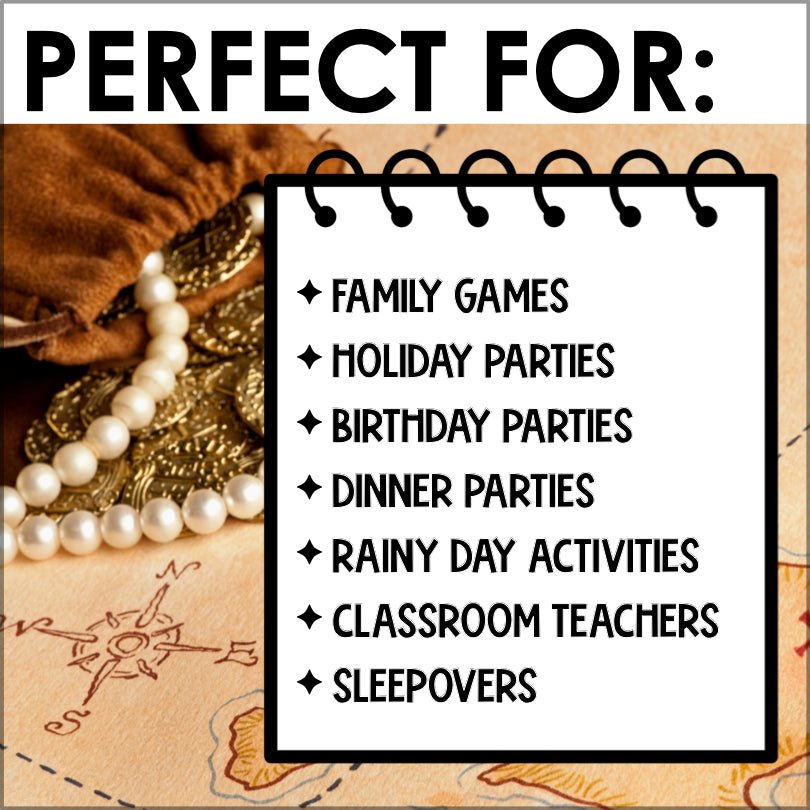Pirate Escape Room Game| Printable Party Game - Teacher Jeanell