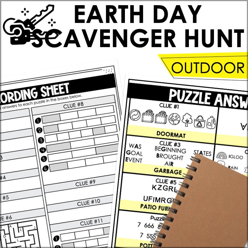 Printable Earth Day Scavenger Hunt Kit | Eco-Friendly Outdoor Adventure Game for Kids and Families - Teacher Jeanell