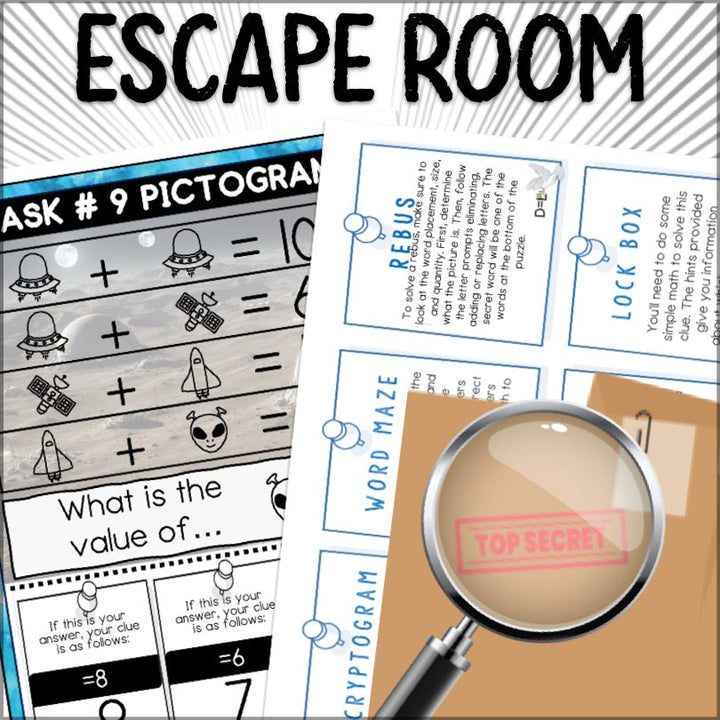 Space Adventure Escape Room Game - Teacher Jeanell