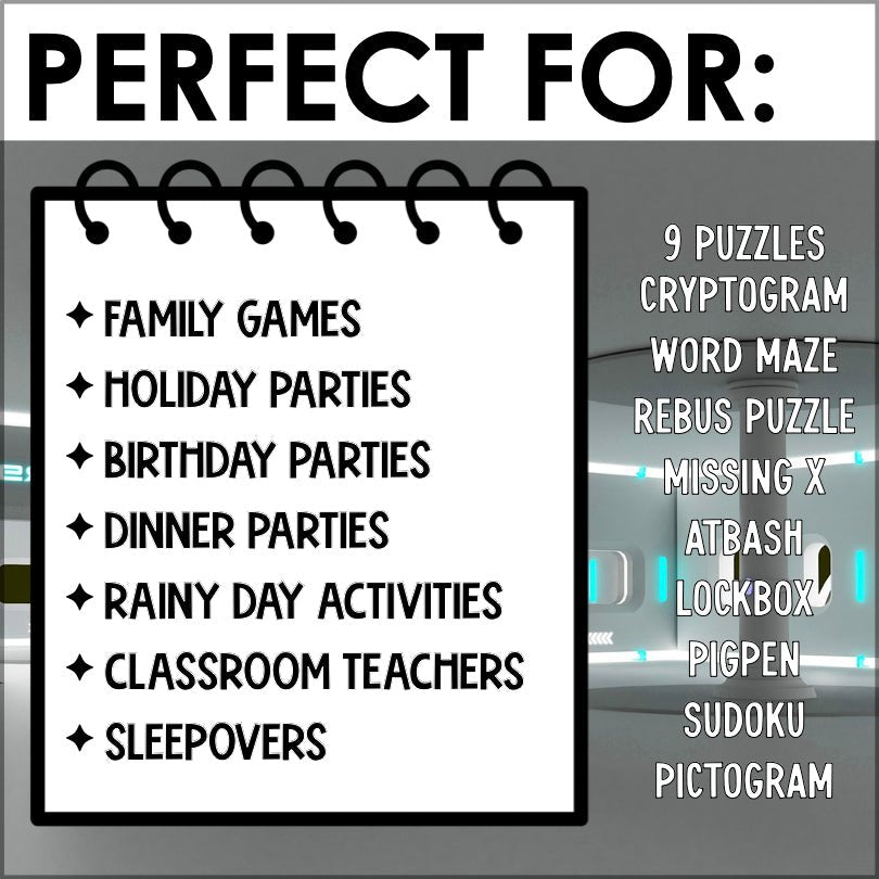 Space Adventure Escape Room Game - Teacher Jeanell