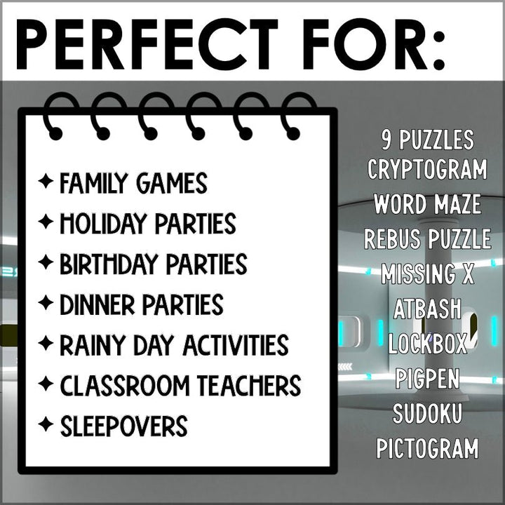 Space Adventure Escape Room Game - Teacher Jeanell