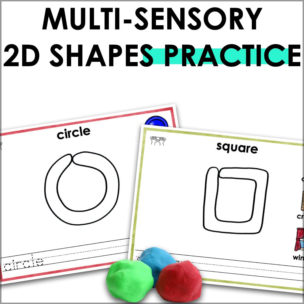 2D Shapes Playdough Mats - Teacher Jeanell