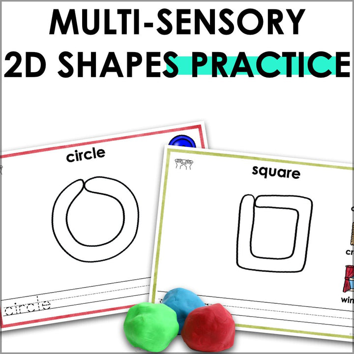 2D Shapes Playdough Mats - Teacher Jeanell
