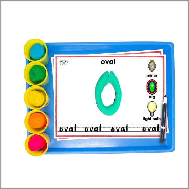 2D Shapes Playdough Mats - Teacher Jeanell