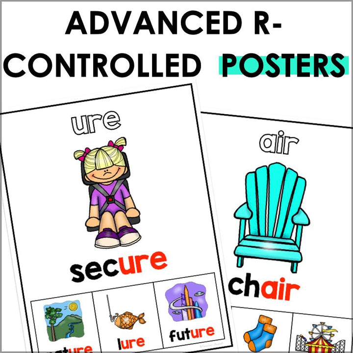 Advanced R-Controlled Vowel Posters - Teacher Jeanell