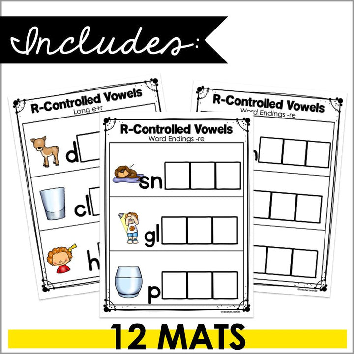 Advanced R-Controlled Vowels Magnetic Letter Activities - Teacher Jeanell