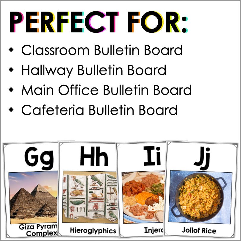 Africa Alphabet Posters - Teacher Jeanell