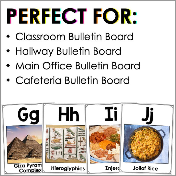 Africa Alphabet Posters - Teacher Jeanell