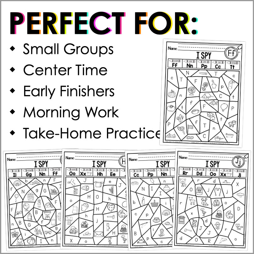 Alphabet and Beginning Sounds Color by Code Worksheets - Teacher Jeanell