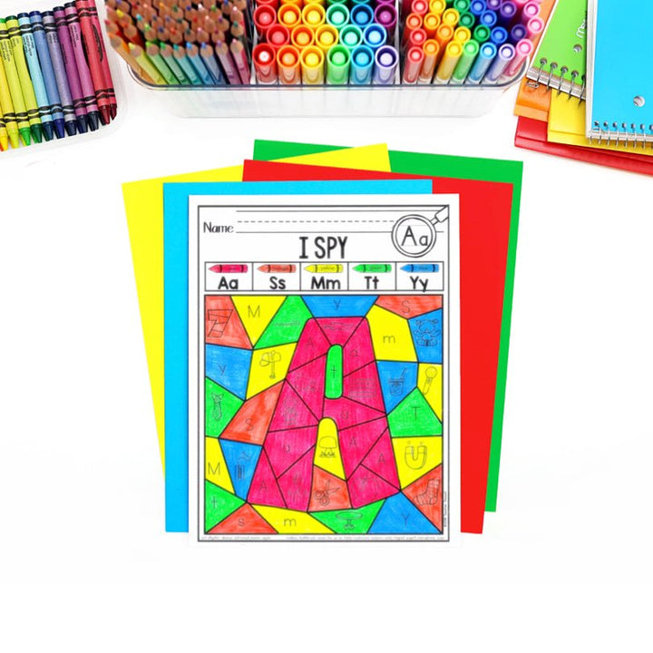 Alphabet and Beginning Sounds Color by Code Worksheets - Teacher Jeanell