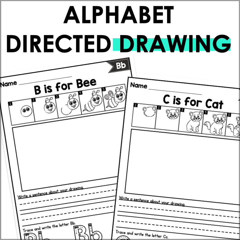 Alphabet Directed Drawing - Teacher Jeanell