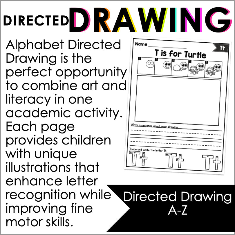 Alphabet Directed Drawing - Teacher Jeanell