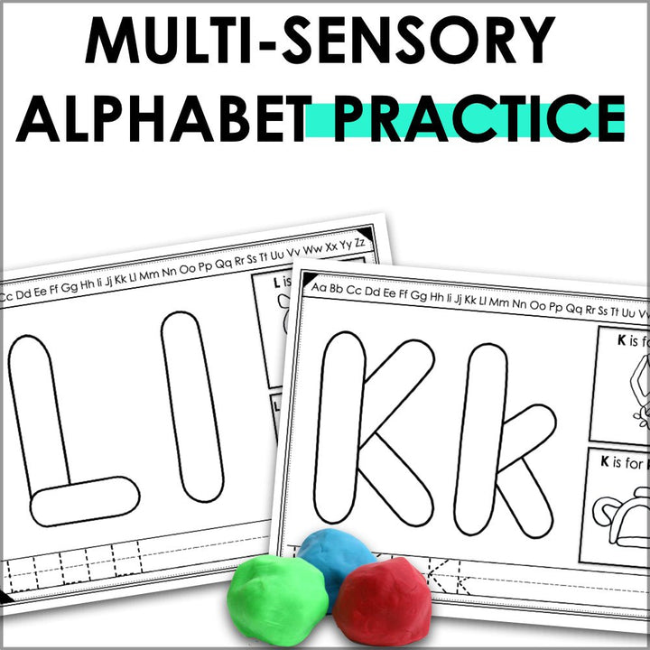 Alphabet Playdough Mats - Beginning Sounds - Teacher Jeanell