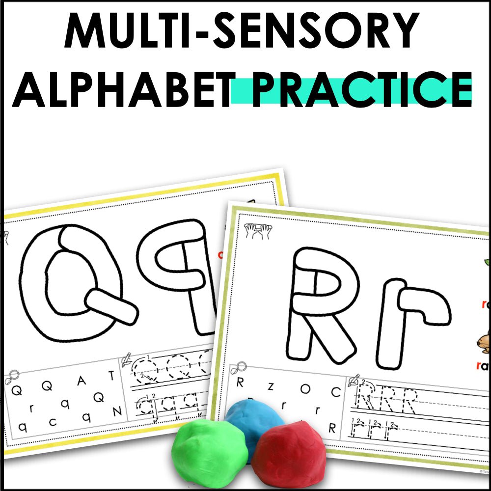 Alphabet Playdough Mats - Beginning Sounds - Teacher Jeanell