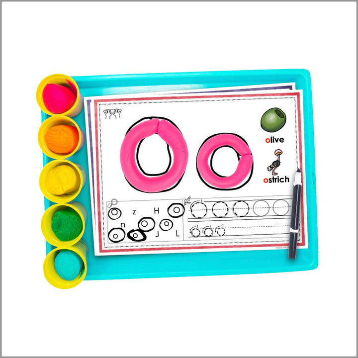 Alphabet Playdough Mats - Beginning Sounds - Teacher Jeanell