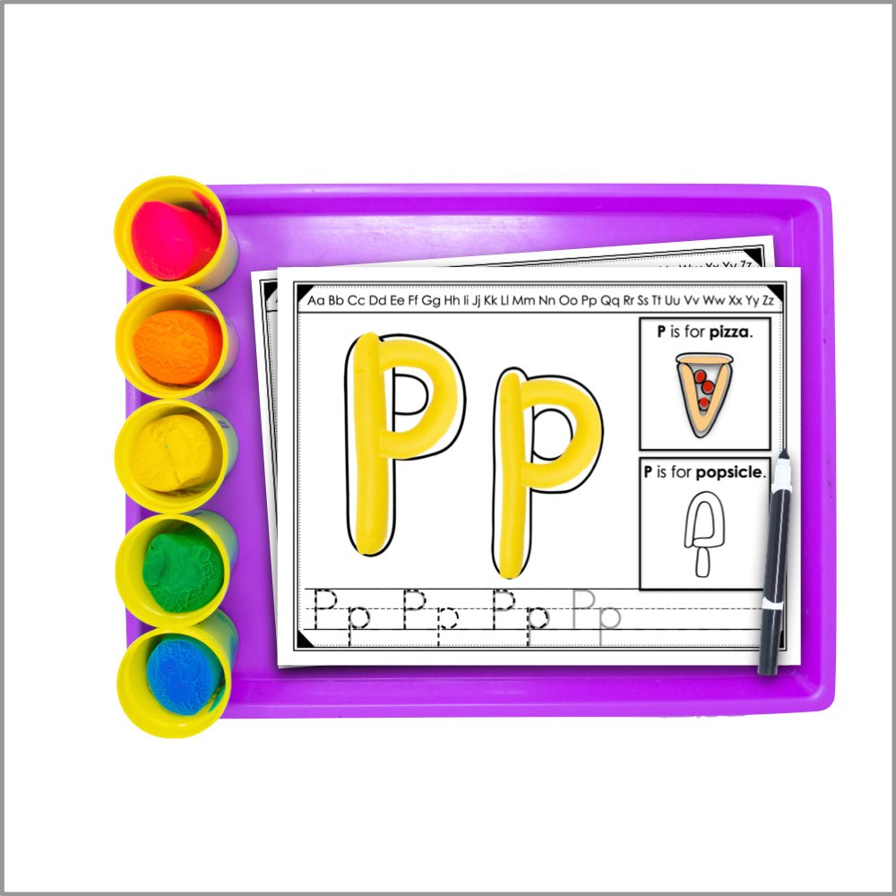 Alphabet Playdough Mats - Beginning Sounds - Teacher Jeanell