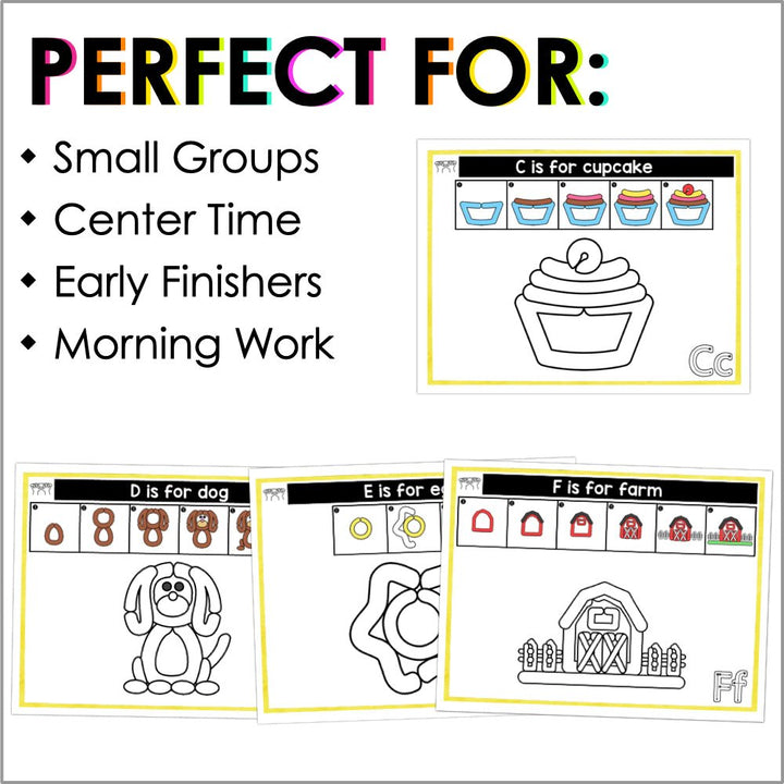 Alphabet Playdough Mats with Step-by-Step Instructions | Fine Motor Skills Activities - Teacher Jeanell