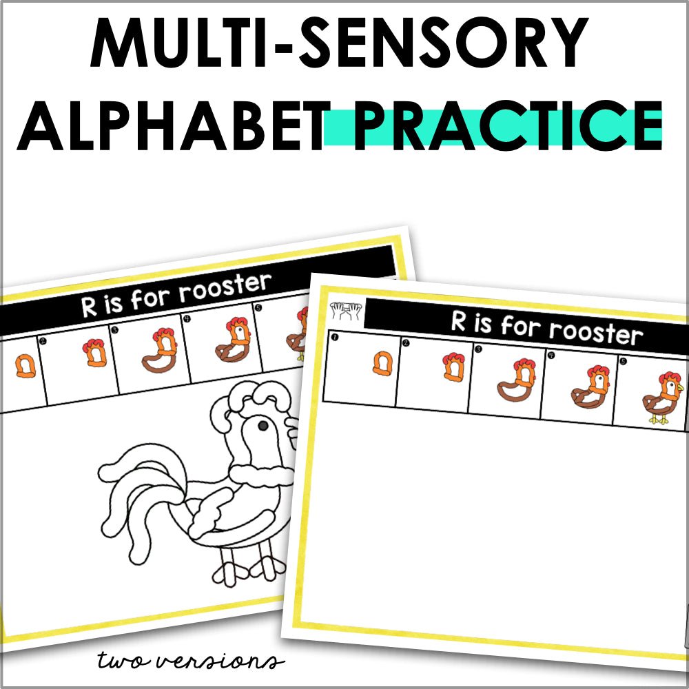 Alphabet Playdough Mats with Step-by-Step Instructions | Fine Motor Skills Activities - Teacher Jeanell