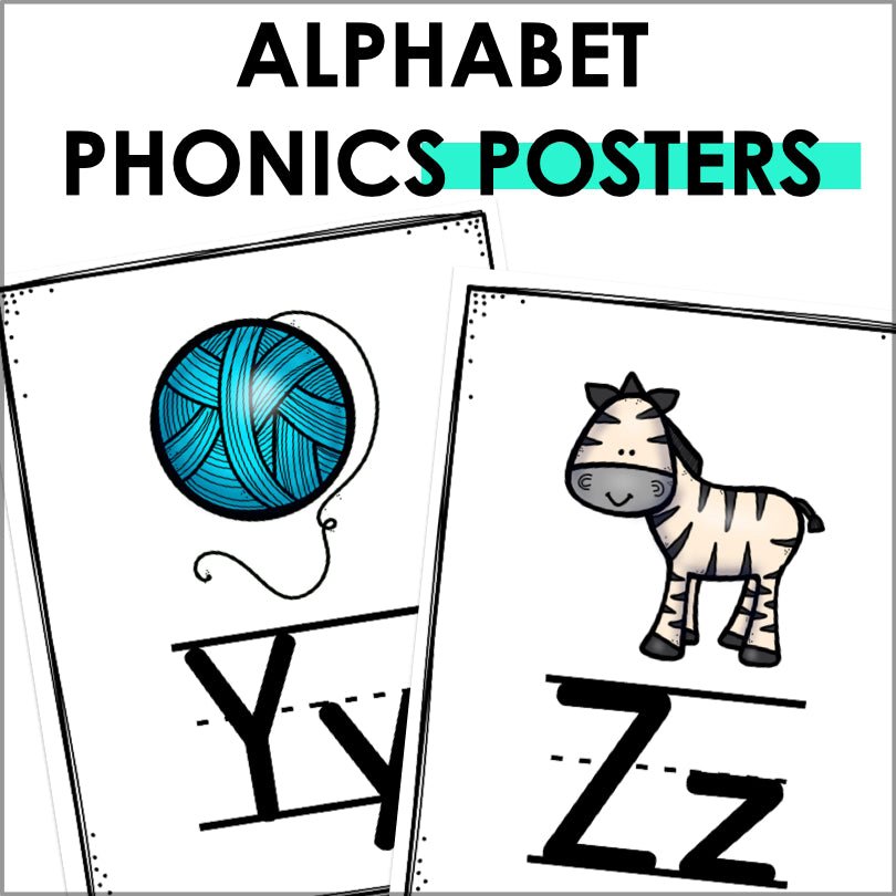 Alphabet Posters Sound Wall - Teacher Jeanell