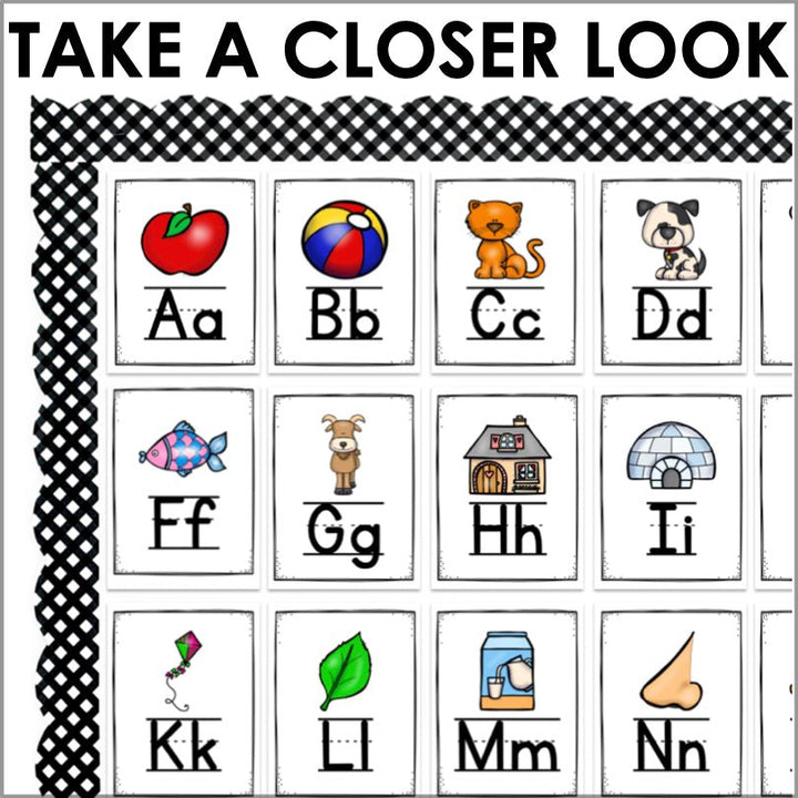 Alphabet Posters Sound Wall - Teacher Jeanell