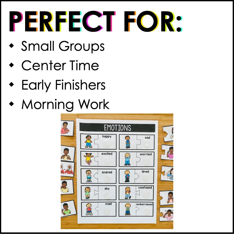 ASL Feelings and Emotions File Folder Activity - Teacher Jeanell