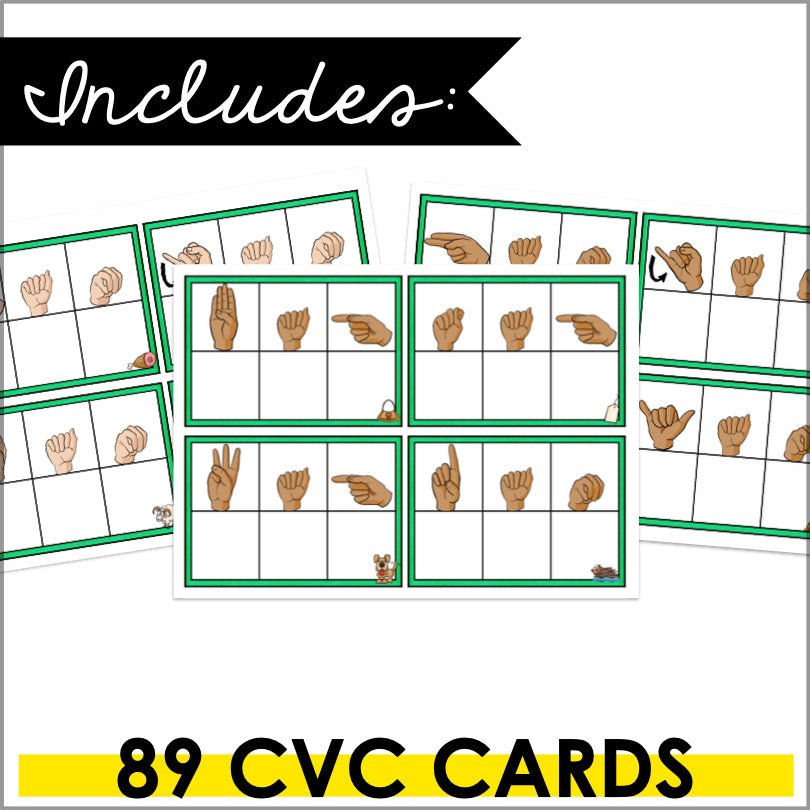 ASL Magnetic Letter Center CVC Words | Fingerspelling CVC Words | Early Literacy - Teacher Jeanell