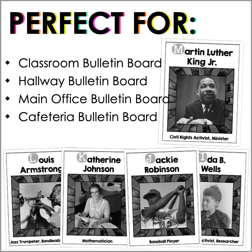 Black History Month Alphabet Posters - Teacher Jeanell